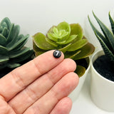 Round Black and White Number Beads, 7x7mm