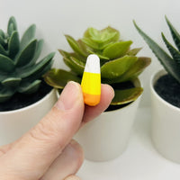 3D Halloween Candy Corn Charms, 25x14mm
