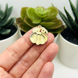 Pumpkin on Vine Fall Charms, 22x20mm