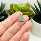 Cute Stainless Steel Ghost Charms, 14x11mm