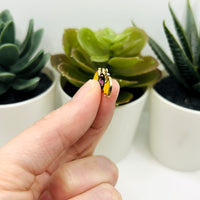 Cute Enamel Bat Charms, 11x20mm