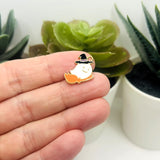 Witch Ghost Halloween Charms, 17x15mm
