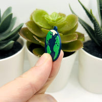 3D Earth / World / Globe Charms, 25x28mm