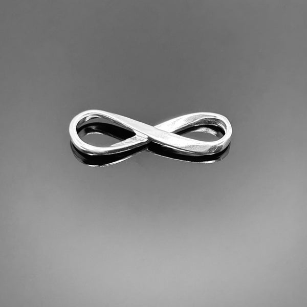 Sterling Silver Infinity Charm, 24x8mm