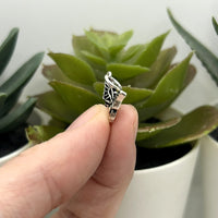 Sterling Silver Butterfly Charm, 17x14mm