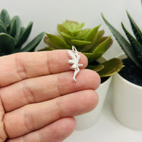Sterling Silver Fairy Charm, 28x10mm