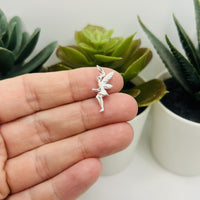Sterling Silver Fairy Charm, 28x10mm