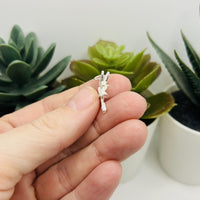 Sterling Silver Fairy Charm, 28x10mm