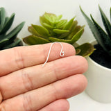 Sterling Silver Earring Hooks, 20x11mm, 10 Pieces