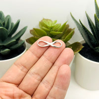Sterling Silver Infinity Charm, 24x8mm