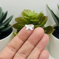 Sterling Silver Butterfly Charm, 8x12mm