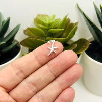 Sterling Silver Starfish Charm, 15x10mm