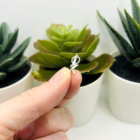 Sterling Silver Starfish Charm, 15x10mm