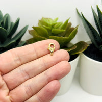 18k Gold Lobster Clasp, 12x7mm