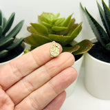 18k Gold Paint Palette Charm, 14x8mm