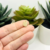 18k Gold Paint Palette Charm, 14x8mm