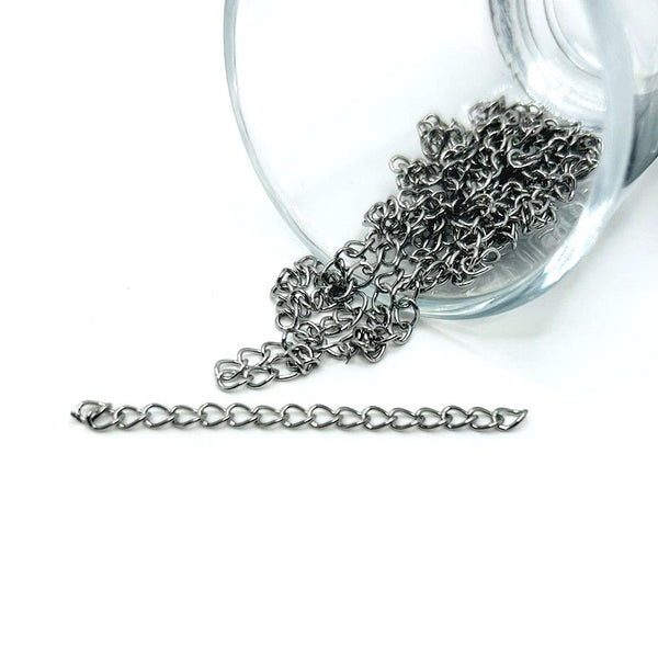 Stainless Steel Necklace Extenders, 5cm