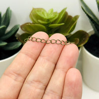 Bronze Iron Necklace Extenders, 5cm