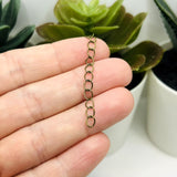 Bronze Iron Necklace Extenders, 5cm