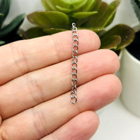 Stainless Steel Necklace Extenders, 5cm