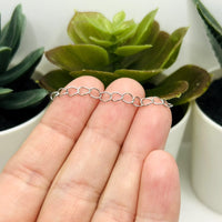 Antique Silver Iron Necklace Extenders, 5cm