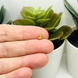 KC Gold Iron Earring Backs, 6x5mm