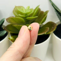 Gold Iron Earring Backs, 6x5mm
