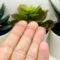 Rose Gold Iron Necklace Extenders, 5cm