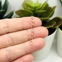 Rose Gold Iron Necklace Extenders, 5cm