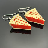 Cherry Pie Earrings with Lattice Top