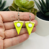 Key Lime Pie Earrings with Whipped Cream