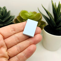 3D Light Blue Book Charms, 27x18mm