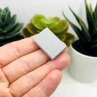 3D Gray Book Charms, 27x18mm