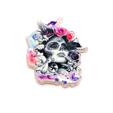 1, 4 or 20 Pieces: Dia De Los Muertos Sugar Skull Pendant - Double Sided!