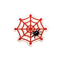 1, 4 or 20 Pieces: Acrylic Spider Web Halloween Pendant