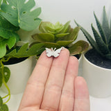 1, 4, 20 or 50 Pieces: Small Red Enamel Butterfly Charms