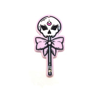 Halloween Skull Lollipop Pendant, 55x25mm