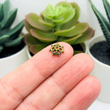 4, 20 or 50 Pieces: Gold Spikey Bead Caps