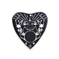 1, 4 or 20 Pieces: Black and White Skeleton Ouija Planchette Charms - Double Sided