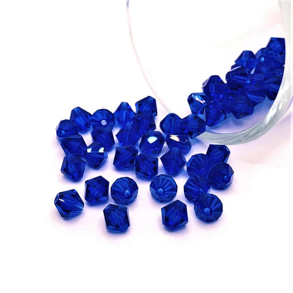 12 or 60 Pieces: 6x8 mm Teardrop Imitation Crystal Birthstone Bead