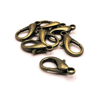 8x16mm Bronze Lobster Claw Clasps