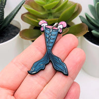 1, 4 or 20 Pieces: Spooky Summer Mermaid Tail Charms - Double Sided