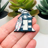 1, 4 or 20 Pieces: Spooky Summer Cabana Charms - Double Sided