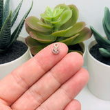 4, 20 or 50 Pieces: Small Pink Mauve June Birthstone Rhinestone Charms
