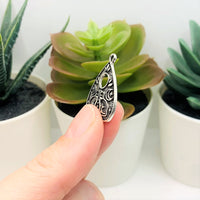 1, 4, 20 or 50 Pieces: Antique Silver Cat Ouija Planchette Charms
