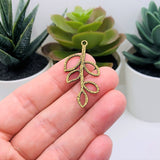 4, 20 or 50 Pieces: Bronze Tree Branch Connector Charms