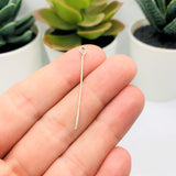 100 or 500 Pieces: 35 mm Antique Silver Plated Eye pins, 21g