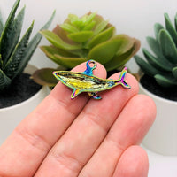 1, 4, 20 or 50 Pieces: Rainbow Titanium Oil Slick Shark Charms