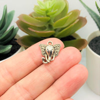 4, 20 or 50 Pieces: Antique Silver Tibetan Elephant Head Charms