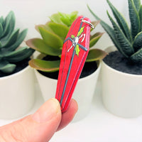 1, 4 or 20 Pieces: Red Creepy Christmas Coffin Charms - Double Sided